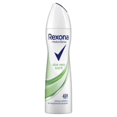 اسپری دئودورانت ضد تعریق رکسونا REXONA زنانه 200 میلی با رایحه الوورا سنت ALOE VERA SCENT اورجینال ساخت ایتالیا