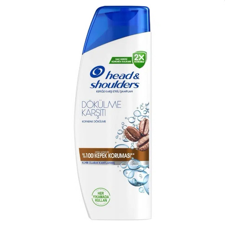 شامپو هد اند شولدرز ضد شوره ضد ریزش کافئین ANTI HAIR FALL DOKULME KARSITI 330 HEAD AND SHOULDERSمیلی لیتر فرمول آلمان و ساخت ترکیه