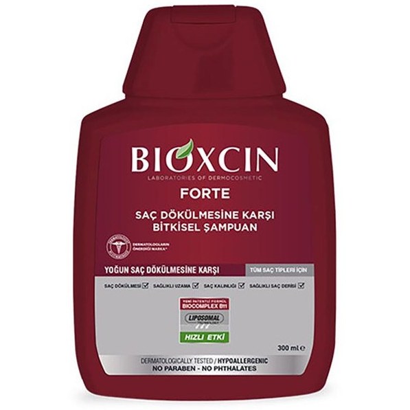 شامپو ضد ریزش و تقویت کننده مو  فورت FORTE قرمز  300 میل اورجینال فرمول آلمان تولید ترکیه